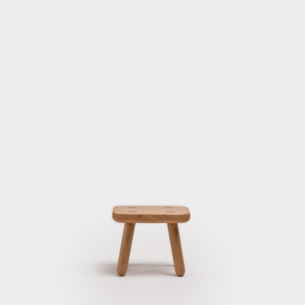 Kids Step Up Oak Stool