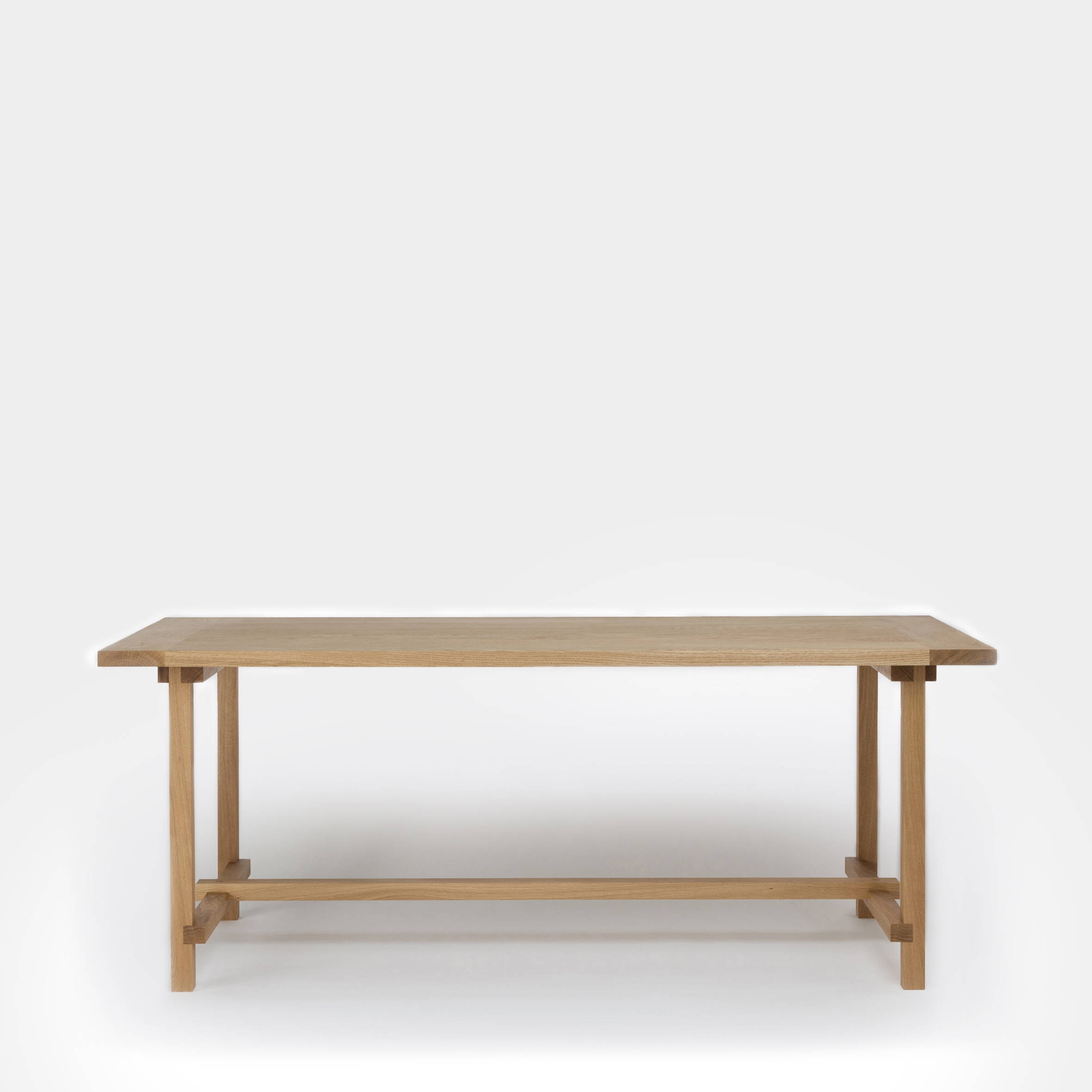 Oak veneered birch dining table 1.7m, 2m, 2.3m