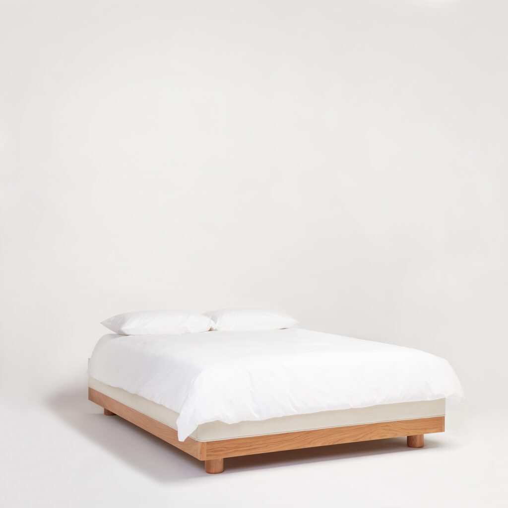 Another Bed no headboard with bedding