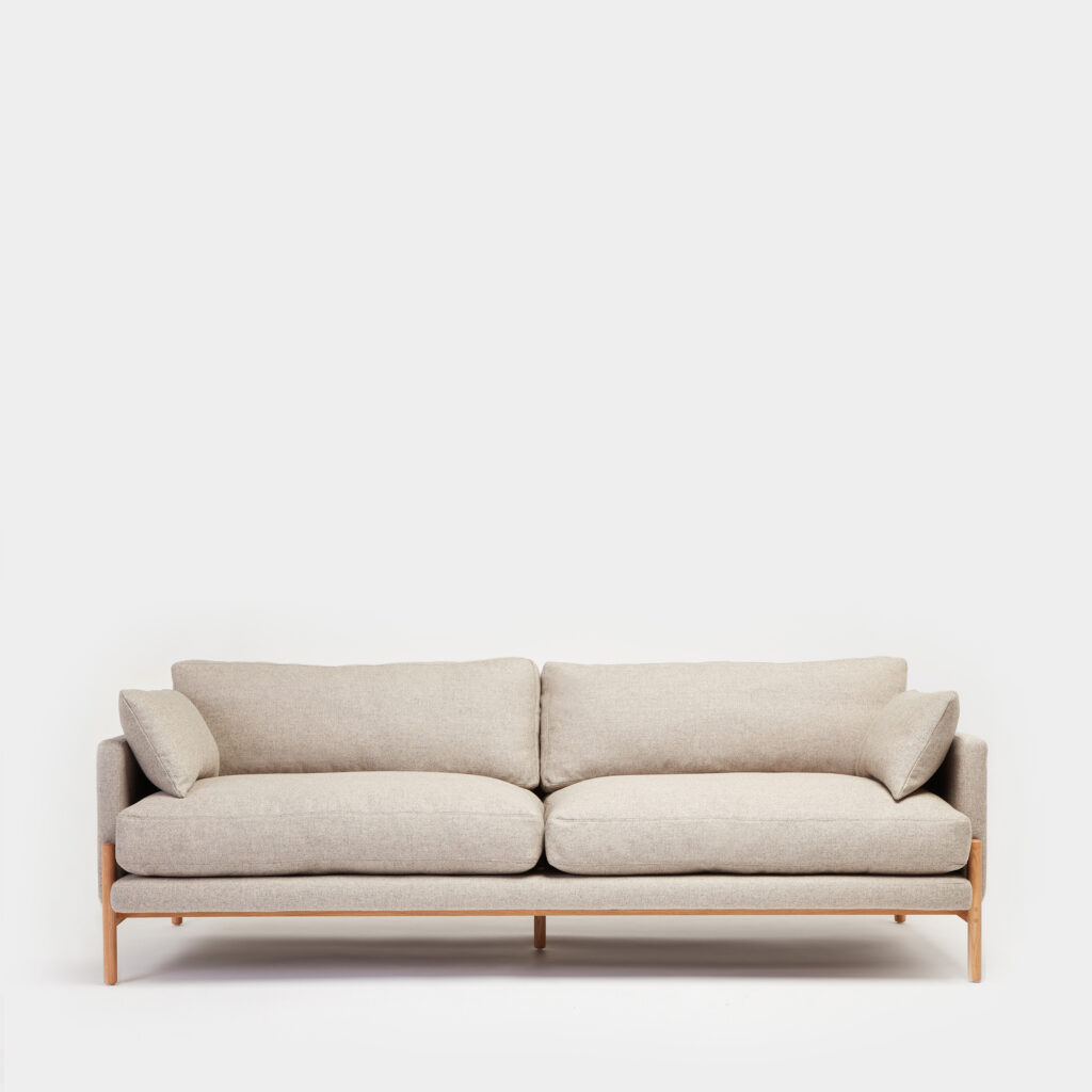 Another three seater two cushion sofa