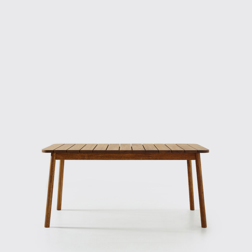Semley outdoor iroko slatted table