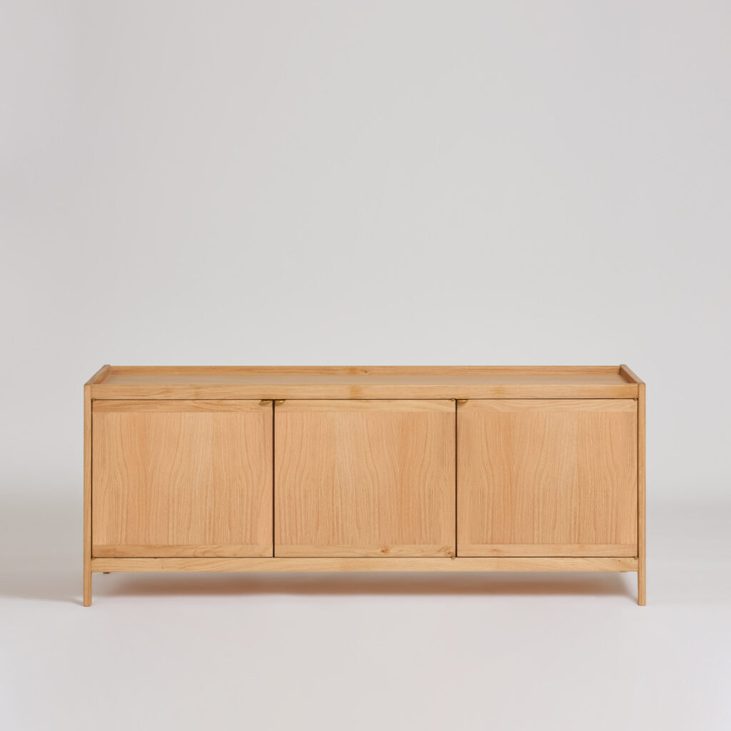 David Irwin oak veneer sideboard