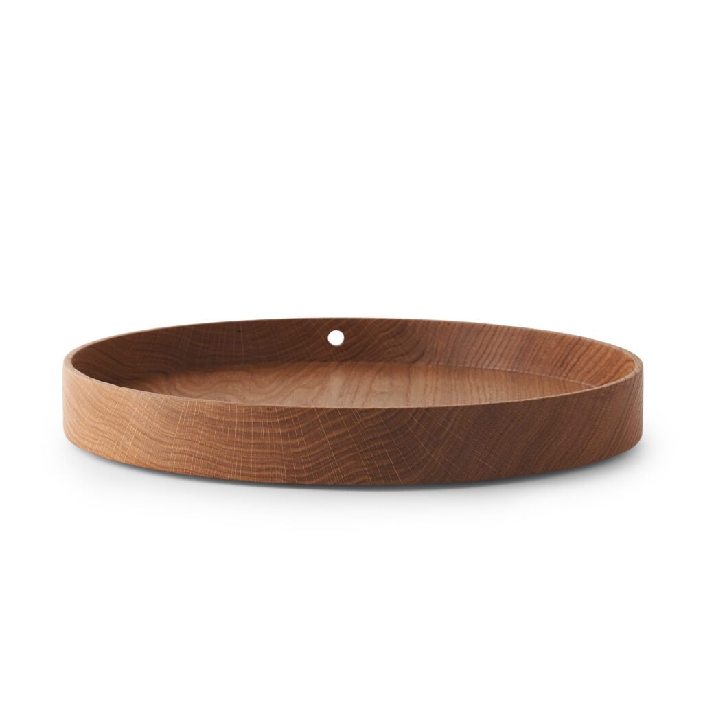 bird and branch oak tray