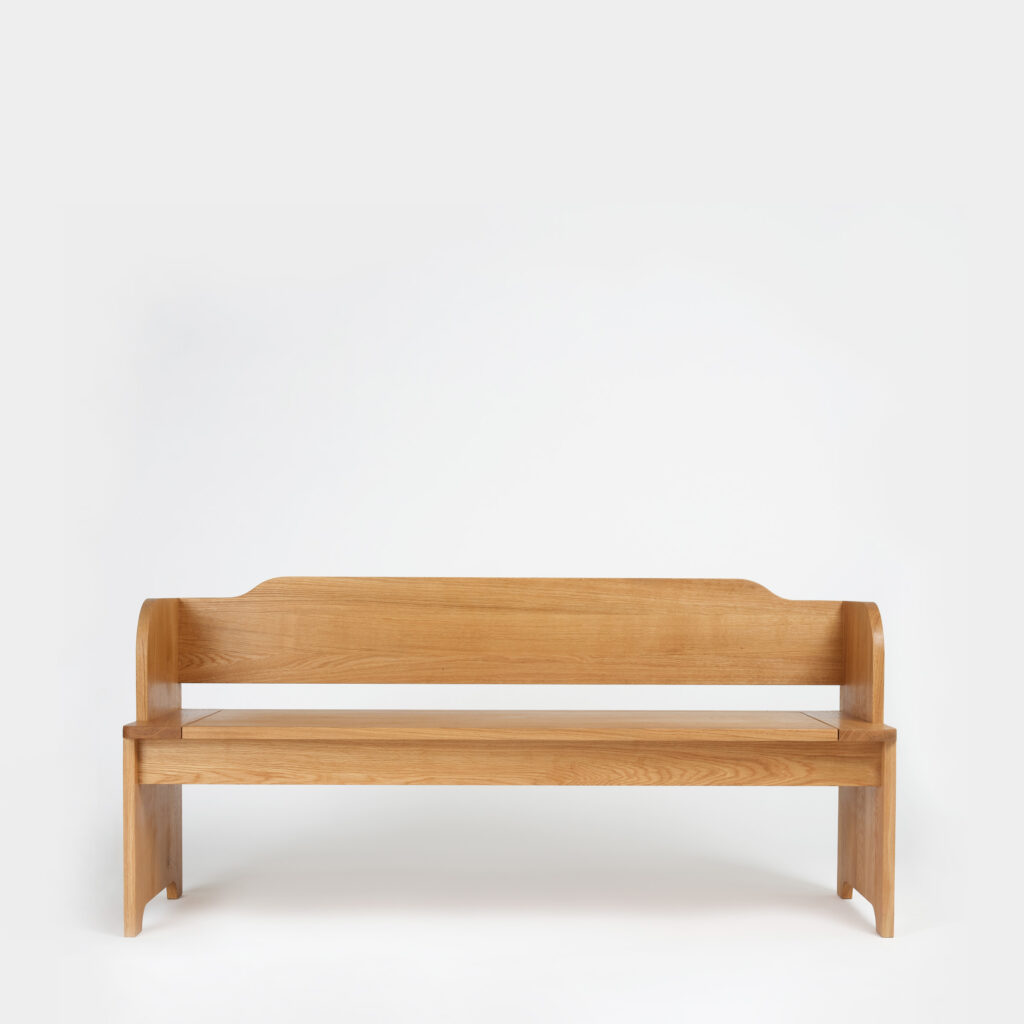 Modern oak Farmhouse Settle