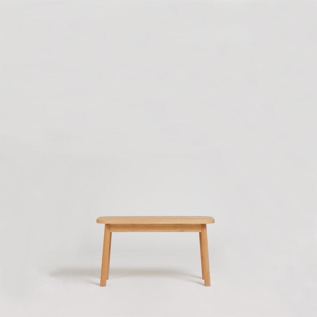 Semley small oak bench 80cm