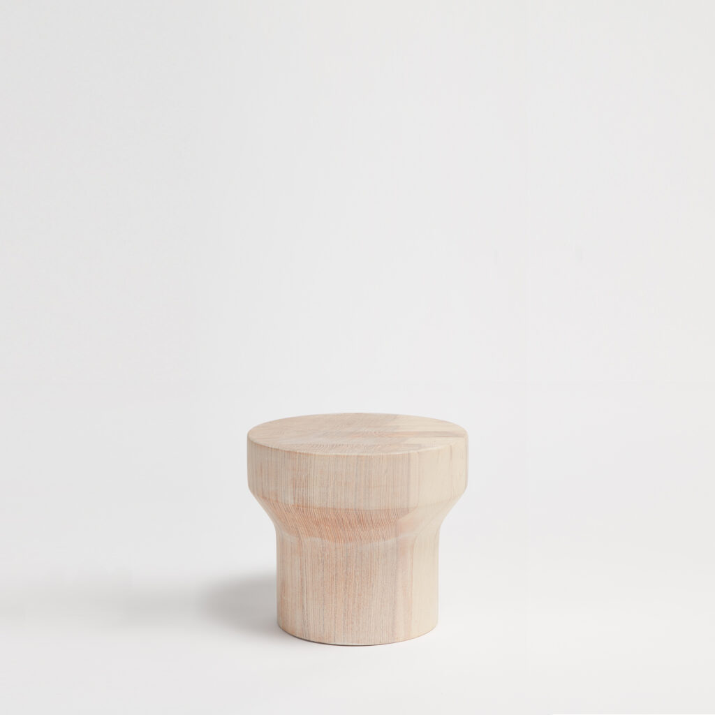 Ash low side table Daniel Schofield gallon shape