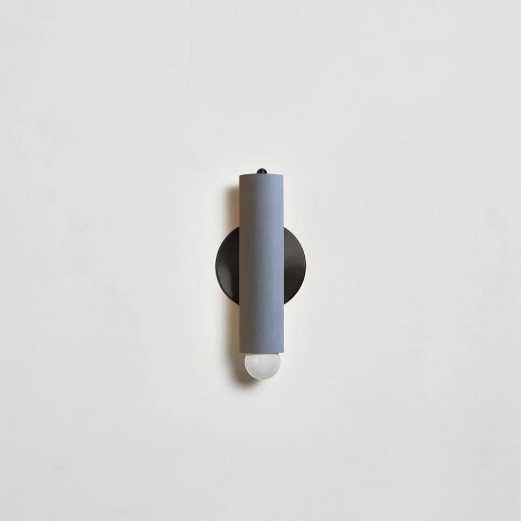 Lodge Sconce Grey / Blackened Steel