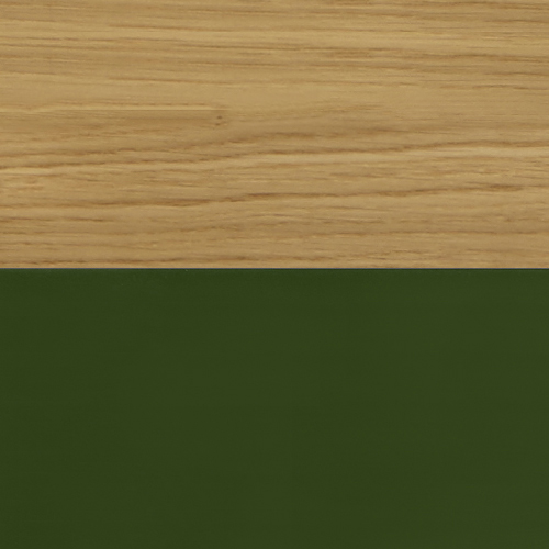 Solid Oak / Oxford Green Solid Oak / Oxford Green