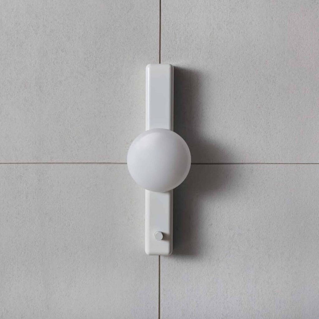Park II White Enamel Wall Light Sconce