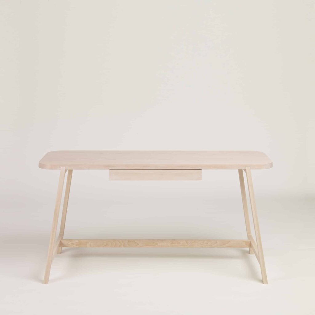 light solid beech desk