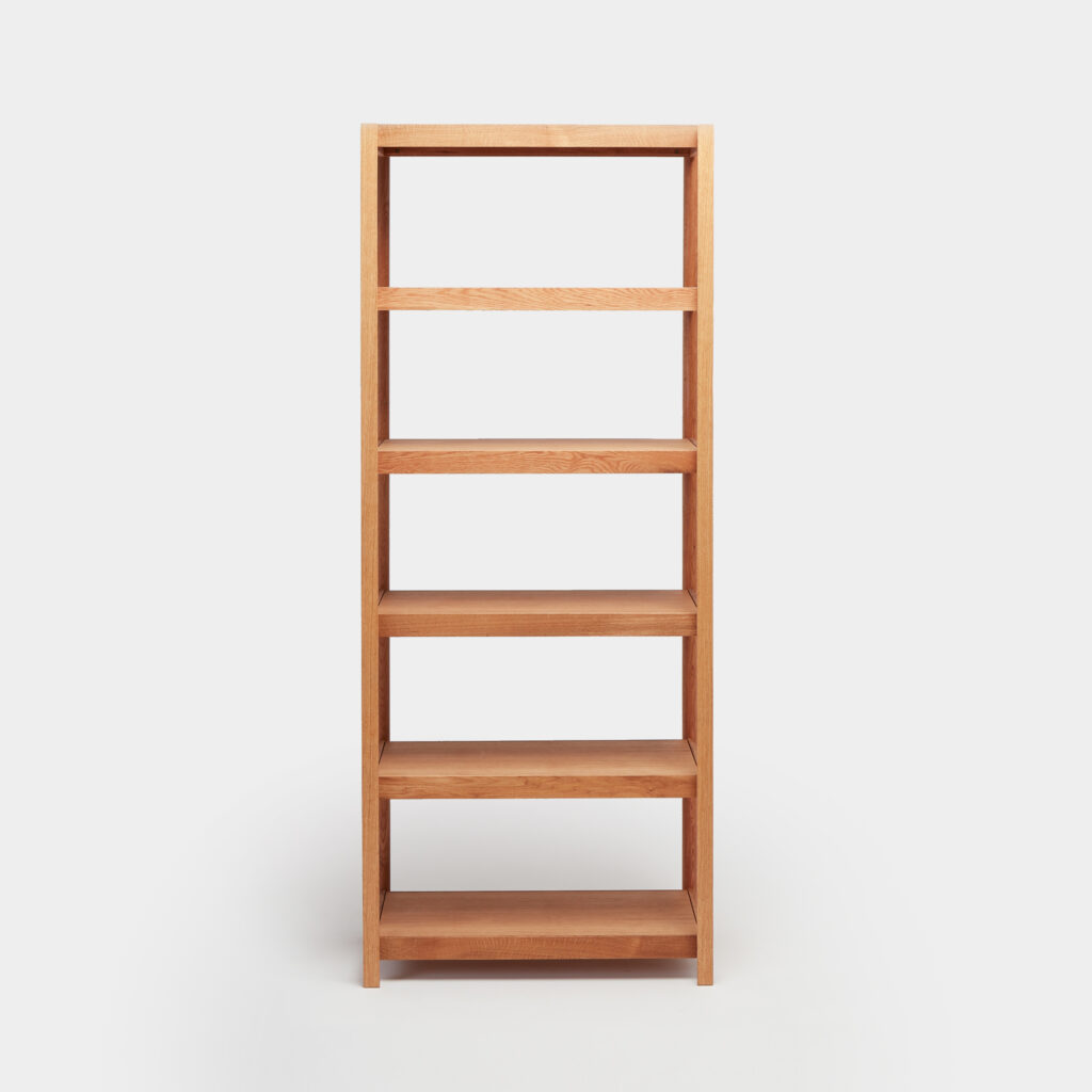 oak high shelving unit